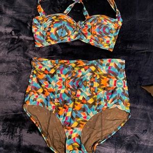 Torrid two-piece swim suit, size 2